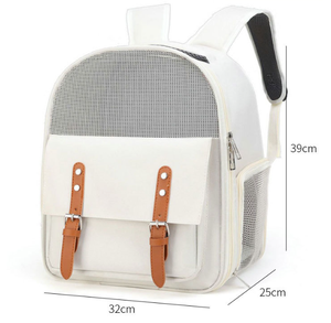 2025 süper kalite özelleştirilmiş sıcak satmak seyahat Oxford bez omuz taşınabilir Pet seyahat sırt çantası küçük köpek kedi taşıyıcı çanta - Product Image 5