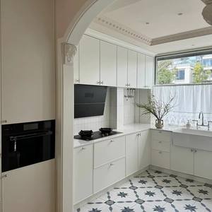 Custom moderno stile americano antico in legno massello di lusso luce armadio <span class=keywords><strong>cucina</strong></span> casa di alta qualità - Product Image 1