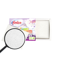 Lessive Finice Super Concentrée aux Extraits Végétaux Parfum Lavande, Jetable, Écologique, Bio-dissoluble, Douce, Faible Mousse, 30-50%