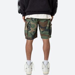 กางเกงขาสั้นคาร์โก้ผู้ชายลายพรางทรงหลวมแบบทำสีซีดสไตล์วินเทจ ผลิตตามสั่ง ขายส่งจากแบรนด์แฟชั่น ผ้าแคนวาสคอตตอน 100% กันน้ำ - Product Image 4