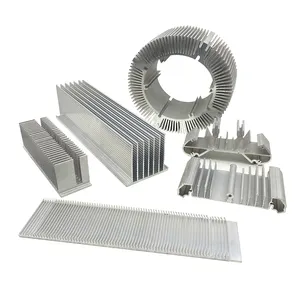 6063 6061铝合金挤压制造商银抛光阳极氧化数控加工铝型材