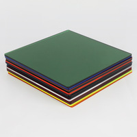 Couper à la taille feuille de pmma de couleur claire en plastique feuilles acryliques fluo jaune orange néon