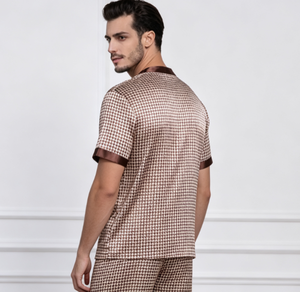 <b>Custom</b> Men's Cotton <b>Pajamas</b> Luxury Sleepwear Loungewear OEM <b>Manufacturer</b> Factory Private Label Wholesale Supplier - Product Image 5