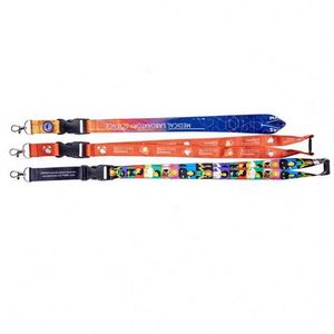 Wholesale OEM Blank Sublimation Polyester Nylon Plain Cheap <b>Personalized</b> Custom Logo Printed Lanyard - Product Image 2