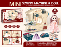 Jouets de maison de jeu pour enfants, mini machine à coudre électrique en plastique, éducation précoce, appareils électroménagers pour enfants et femmes au foyer