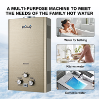 Chauffe-eau instantané à gaz GPL de type cheminée 6L 8L 10L à prix abordable, fonctionnement simple, pour salle de bain domestique et douche
