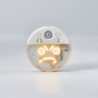 Veilleuse LED créative avec émoticônes, détecteur de mouvement humain, lampe à induction infrarouge intelligente en ABS pour chambre et couloir