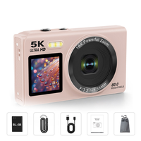 Appareil photo numérique rétro DSLR d'usine, 5K 80MP, zoom 18X, appareil photo compact portable DSLR, WIFI, enregistreur vidéo vintage pour vlog