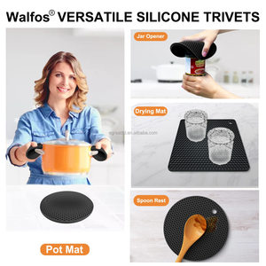 Sous-plats multifonctionnels antidérapants en silicone, tapis de table en silicone, dessous de plat résistants à la chaleur pour comptoir de cuisine - Product Image 6