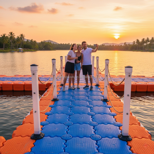GZZH Marque 1000*500*260 MM HDPE Modulaire Dock Flottant Ponton Maison Palier Ascenseur Bateaux Ponton <span class=keywords><strong>Pont</strong></span> Béton Guangdong - Product Image 4