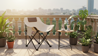 Fournisseur fiable, chaise pliante en métal durable, chaise de camping portable pour l'extérieur, de bonne qualité