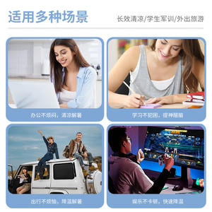 Attelle de cou rafraîchissante en cristal de glace pour la prévention des coups de chaleur, sports de plein air, 125g, polyester, YHB007 - Product Image 3