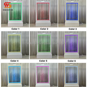 LEDA Cascade murale en verre d'intérieur en gros avec décoration de mariage, fontaine cascade sans fil pour mariage - Product Image 3