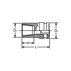 KOKEN - 14124-19 Extractor de tuercas de seguridad de 1/2 ''-EAN 4991644360536 TOMAS DE IMPACTO Y ACCESORIOS - Product Image 2