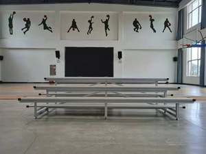 플라스틱 좌석과 휴대용 표백제 야외 스포츠 필드 학교 행사 좌석 NLP-ZKBB 3 열 - Product Image 5