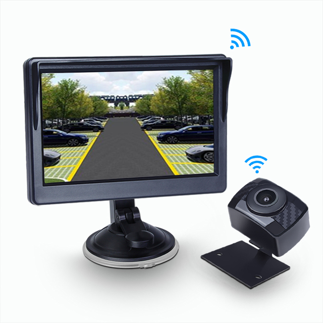 5inch Wireless Analog signal Car Tft Lcd Monitor with Waterproof Reverse Back up Car Camera