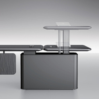 Bureau de direction ergonomique luxueux avec réglage électrique de la hauteur et bureau écologique