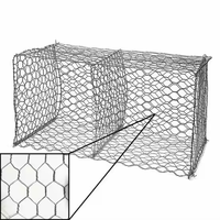 Grillage Gabion en Fil de Fer Galvanisé à Chaud Tressé, Revêtement PVC, Motif Diamant, pour Mur de Soutènement et Jardinage KaKing