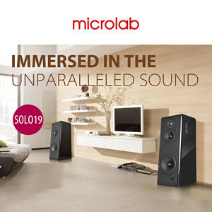 Haut-parleur HIFI Microlab SOLO19, enceinte bibliothèque en bois, haut-parleur Bluetooth pour home cinéma - Product Image 4
