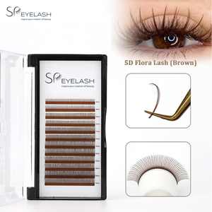 SP EYELASH Extensions de cils 5D <span class=keywords><strong>Flora</strong></span> Spikes, effet fleur, effet mouillé et léger, 0.07 C/D, préfabriquées, extensions de cils volume - Product Image 3