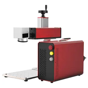 Laser Marking Machine Small Automatic Metal Lettering Coding Desktop Laser Engraving Red Light Positioning 20W 30W 50W