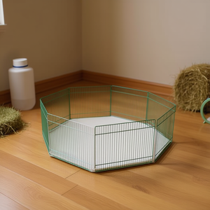 Cage pour hamster Yommy 35x23x8 cm, enclos octogonal en fil métallique pour animaux de compagnie - Product Image 2