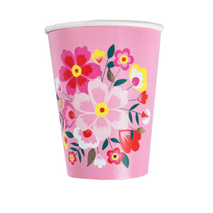 Assiettes et serviettes en papier florales de luxe, fournitures de fête, décoration florale rose pour baby shower, bridal shower, tea party, <span class=keywords><strong>anniversaire</strong></span> - Product Image 4
