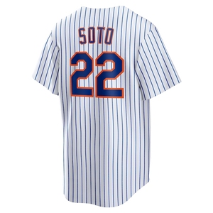 Vente en gros de maillots de baseball Juan Soto des New York Mets # 12 Francisco <span class=keywords><strong>Lindor</strong></span> # 9 Brandon Nimmo Vêtements de softball - Product Image 3