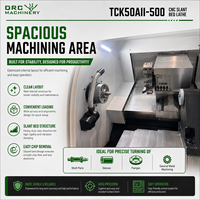 Torno CNC TCK50A con Estructura de Bancada Inclinada, Torreta Servo, Alta Rigidez y Precisión para Componentes Mecánicos