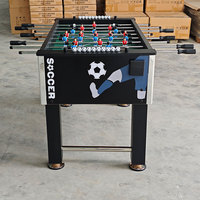 Table de Baby-Foot Professionnelle de 55 Pouces, Robuste avec Tiges en Fer et Porte-Gobelets, Table de Jeu de Football d'Intérieur pour la Famille, Modèle TS-5561