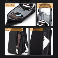Nouveau sac de poitrine pour homme, sac bandoulière élégant, petit sac à bandoulière résistant à l'eau pour homme, sac décontracté à une épaule