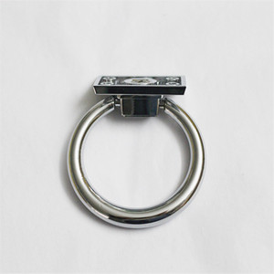 Tirador de Anillo Moderno Minimalista de Aleación de Zinc para Gabinetes, Herraje Duradero para Muebles en Color Cromo A2166 - Product Image 3