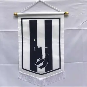 Kualitas tinggi Deluxe sisi ganda sepakbola Club sepak bola spanduk panji untuk dekorasi pesta Bar