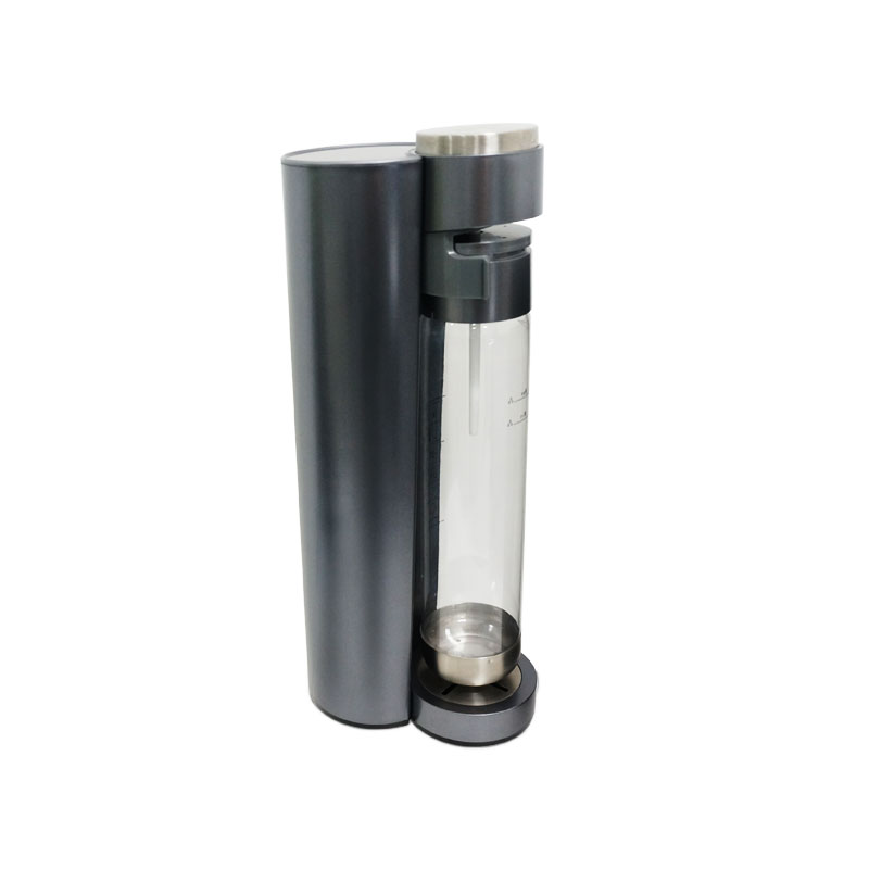 XP-013C Macchina per Acqua Frizzante Grigia con Bottiglia d'Acqua da 1L