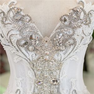 Lujo pesado con cuentas caro estilo <span class=keywords><strong>de</strong></span> Oriente Medio boda real vestido <span class=keywords><strong>de</strong></span> <span class=keywords><strong>novia</strong></span> con tren - Product Image 5