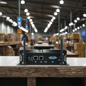 2025 venta al por mayor Industrial Mini PC I-ntel <span class=keywords><strong>Core</strong></span> I5 10210U procesador X86 2 Lan COM VGA HD Dual Display LOT computadora pequeña sin ventilador - Product Image 1