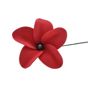 Fleurs en forme de tête de mousse EVA, design hawaïen, avec perle au centre, pour décoration de fête de mariage, pour femmes et filles, nouvelle collection 2020 - Product Image 6