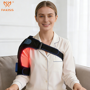 Coussin de massage pour les épaules PAKISS avec lumière rouge, vibration et chaleur, 5 modes de lumière rouge pour soulager la fatigue musculaire des épaules - Product Image 3