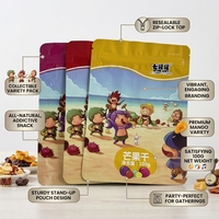 Op maat bedrukte cartoon aluminiumfolie stand-up pouch met hersluitbare ziplock, mylar voedselverpakking van plastic voor snoep en snacks