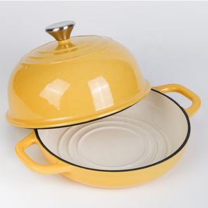 Molde <span class=keywords><strong>para</strong></span> Pan de Hierro Fundido Esmaltado con Tapa de 26 cm, Horno <span class=keywords><strong>para</strong></span> Pan, Molde <span class=keywords><strong>para</strong></span> <span class=keywords><strong>Hornear</strong></span> Pan de Masa Madre, Horno Holandés <span class=keywords><strong>para</strong></span> Pan, No Requiere Sazonamiento - Product Image 3