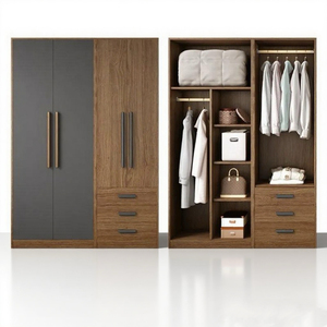 Armadio Guardaroba in Legno <span class=keywords><strong>per</strong></span> Vestiti Personalizzato in Stile Moderno Armadi Portatili <span class=keywords><strong>per</strong></span> Camera da Letto Mobili <span class=keywords><strong>per</strong></span> <span class=keywords><strong>la</strong></span> <span class=keywords><strong>Casa</strong></span> - Product Image 5