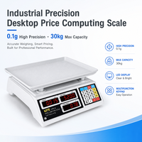 Balance numérique de calcul de prix haute précision 30 kg 2026 avec affichage LED, machine de pesage électronique OEM ODM
