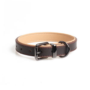 <span class=keywords><strong>Collar</strong></span> de Cuero Pu de <span class=keywords><strong>Color</strong></span> Puro con Hebilla de Hardware de Alta Calidad para Mascotas, Accesorios Modernos - Product Image 6