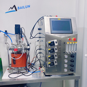 Biorreactor de Cultivo Celular de 10L, Fermentador con Tanque Agitado Encamisado para Investigación de Células Madre de Mamíferos con PLC y Precio - Product Image 1