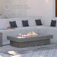 Barbecue MEISU.CH, gril de cuisson extérieur autoportant rectangulaire pour villa et jardin, foyer à bois/gaz naturel/austral