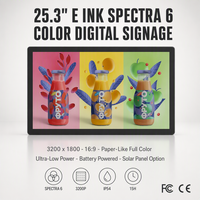 Écran d'affichage numérique E Ink Spectra 6 couleurs 13,3 25,3 28,5 32 pouces, 3200x1800, 2 Go, 16 Go EMMC, Android 11, Quad Core A55