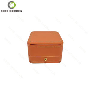 Boîte à bijoux en cuir PU, boîte à bagues de mariage luxueuse, boîte à bijoux pour bracelet, boîte à bijoux pour boucles d'oreilles, emballage de bijoux - Product Image 2