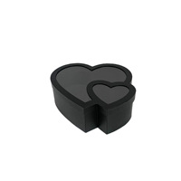 Dubbele Hartvormige Bloemenbox met Transparant Venster Fruit Cadeaubox Moederdag Valentijnsdag Cadeaubox