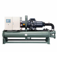 Unidad enfriadora de tornillo refrigerada por agua de 100/140 toneladas, equipo de refrigeración industrial para sistemas de agua fría HVAC industriales