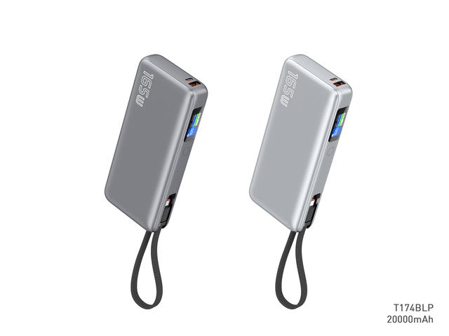 New Product Customized Logo PD130W 20000mAh Portable Power Bank Built-in Cable Watch Charging Power Banks for Laptop Computer